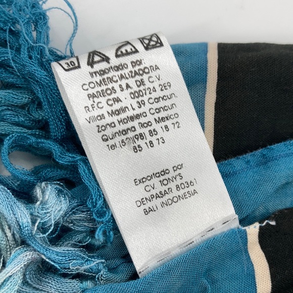 Fringed Island Sarong Swimsuit Coverup OS - Picture 6 of 6